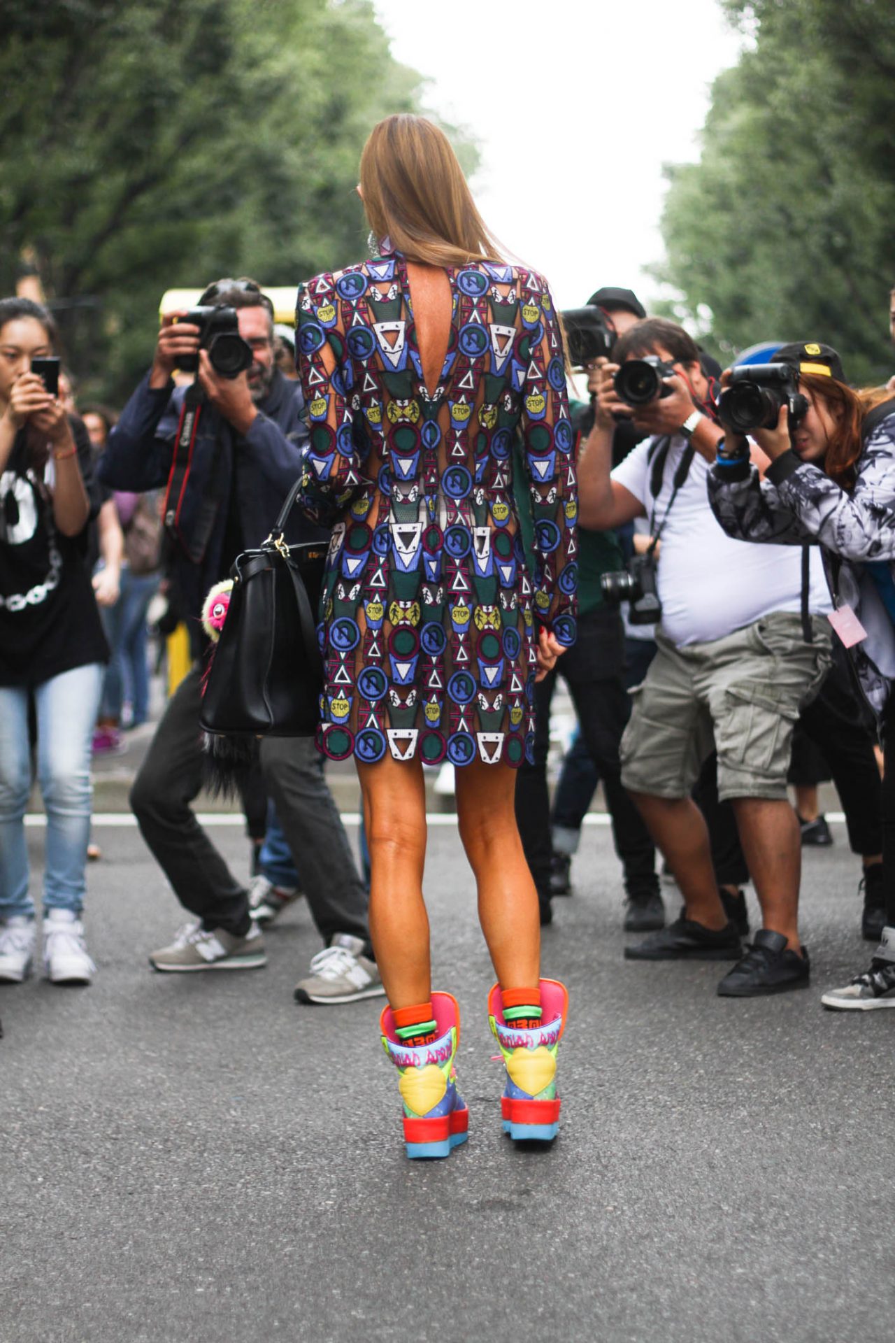 nemesis abbe street style Anna Dello Russo in Paris wearing Mary katrantzou