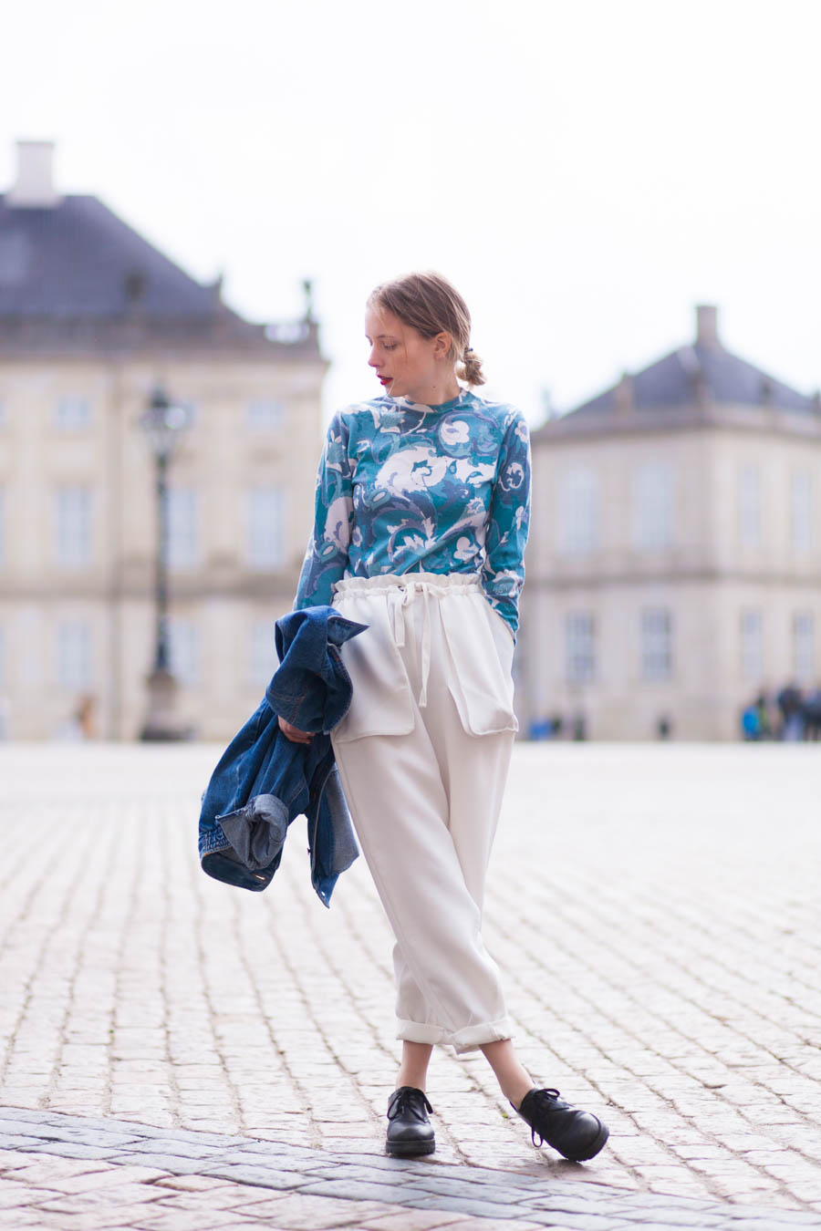 outfit april nemesis babe marie jensen danish blogger amalienborg designers remix trousers second hand top-1