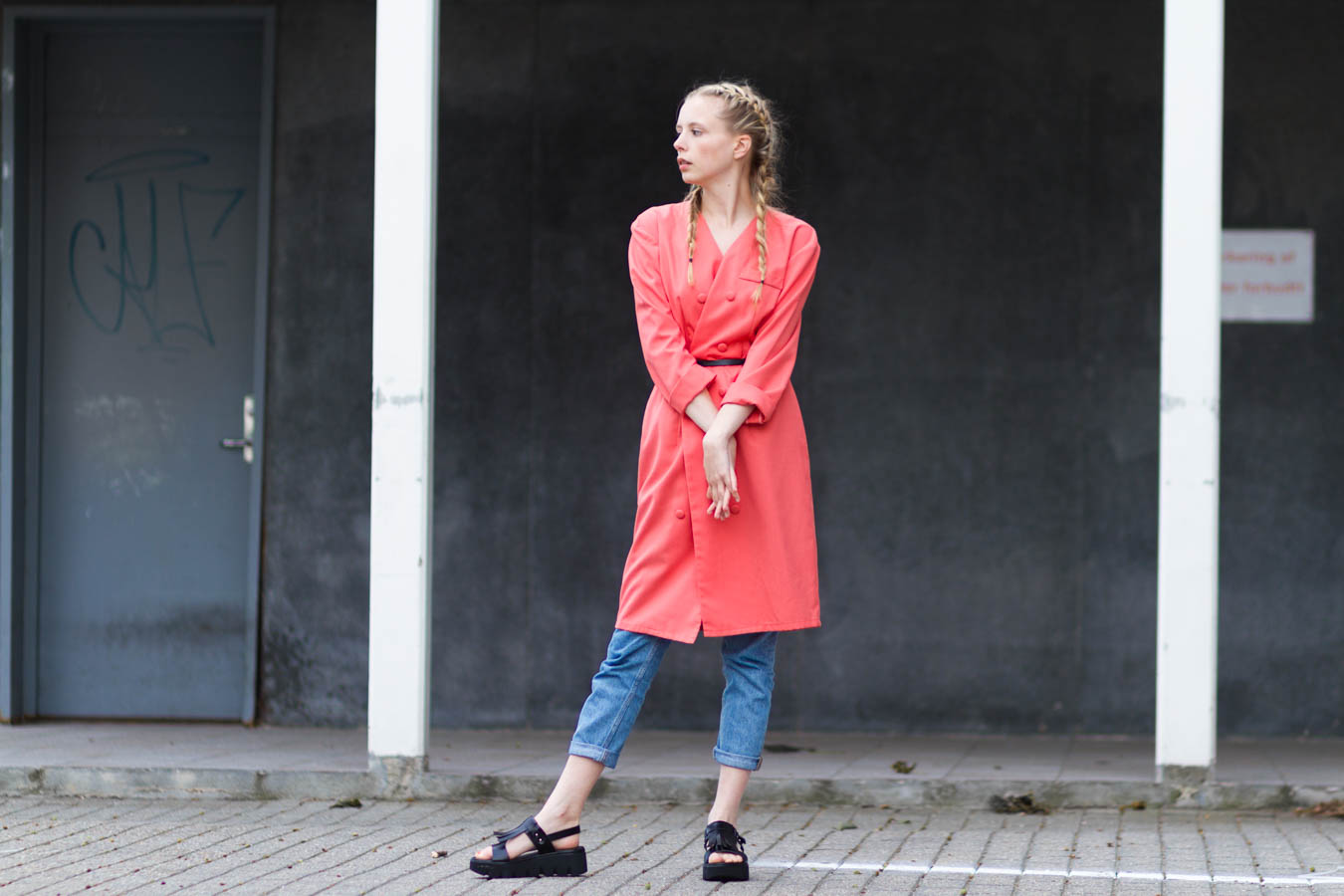 outfitjune nemesis babe marie jensen danish blogger salmon double denim-2