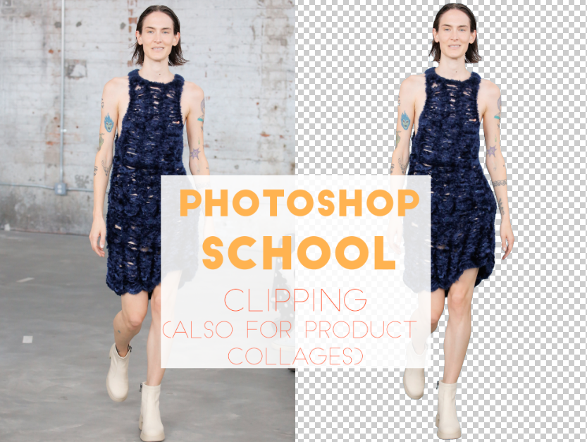 photoshop school: clipping for collages